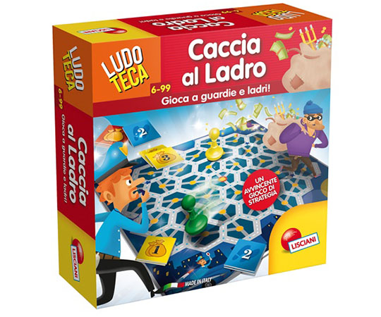 Foto della scatola di vendita. Gioca a guardi e e ladri con Caccia al ladro
