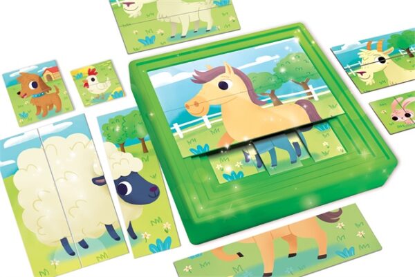 Nella foto tuti i 9 puzzle contenuti nella scatola.