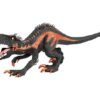 foto del T-Rex di colore nero e arancio