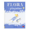 foto della copertina del libro, con flora che pattina sul ghiaccio insieme al pinguino