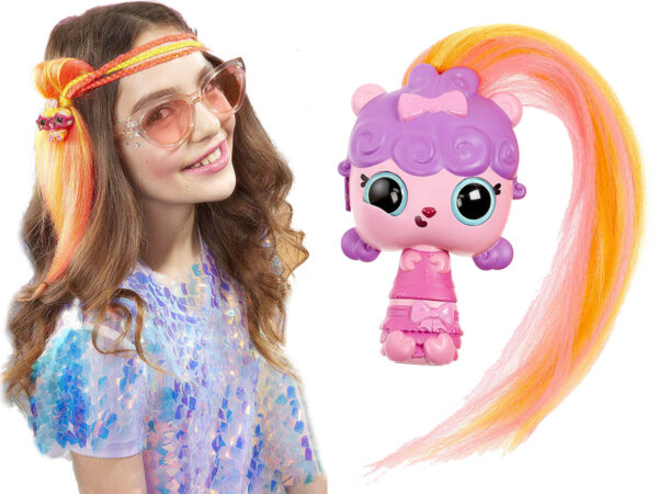 foto di una ragazza che indossa un modello di accessorio capelli