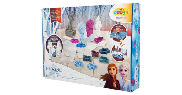 foto della confezione del set plastilina di frozen