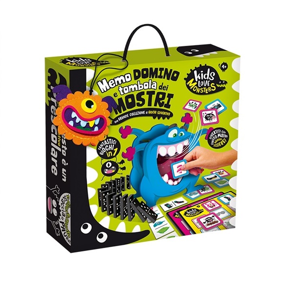 Lisciani codice 82735 Kids Love Monsters Domino, Tombola E Memo Dei Mostri