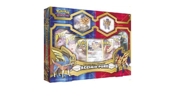 pokemon collezione premium acciaio puro zamazenta ita