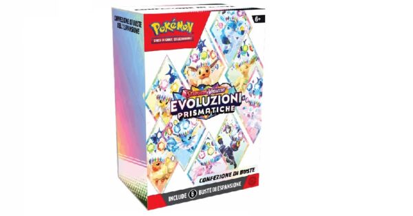 pokemon evoluzioni prismatiche bundle da 6 bustine ita